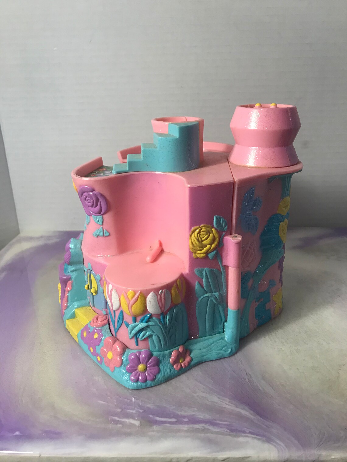 Vintage Polly Pocket Style Mini Castle Trendmasters Toy 1994 Etsy