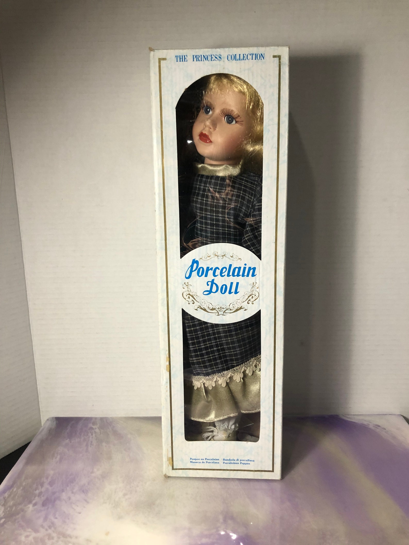 Vintage the Princess Collection Porcelain Doll Blonde Doll Etsy