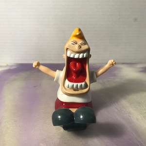Vintage 1997  Burger King Kids Club Toonsylvania  Boy Pull Back Racer Action Figure - Rare Vintage 1990's Burger King Toy