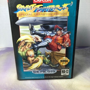 Vintage Street Fighter 2 Game  - For Sega Genesis - Rare Vintage Sega Genesis Game in Great Shape
