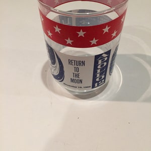 Kennedy Space Center Vintage Apollo 12 Return to the Moon Collector Glassware! Vintage Drinkware NASA Lot 9