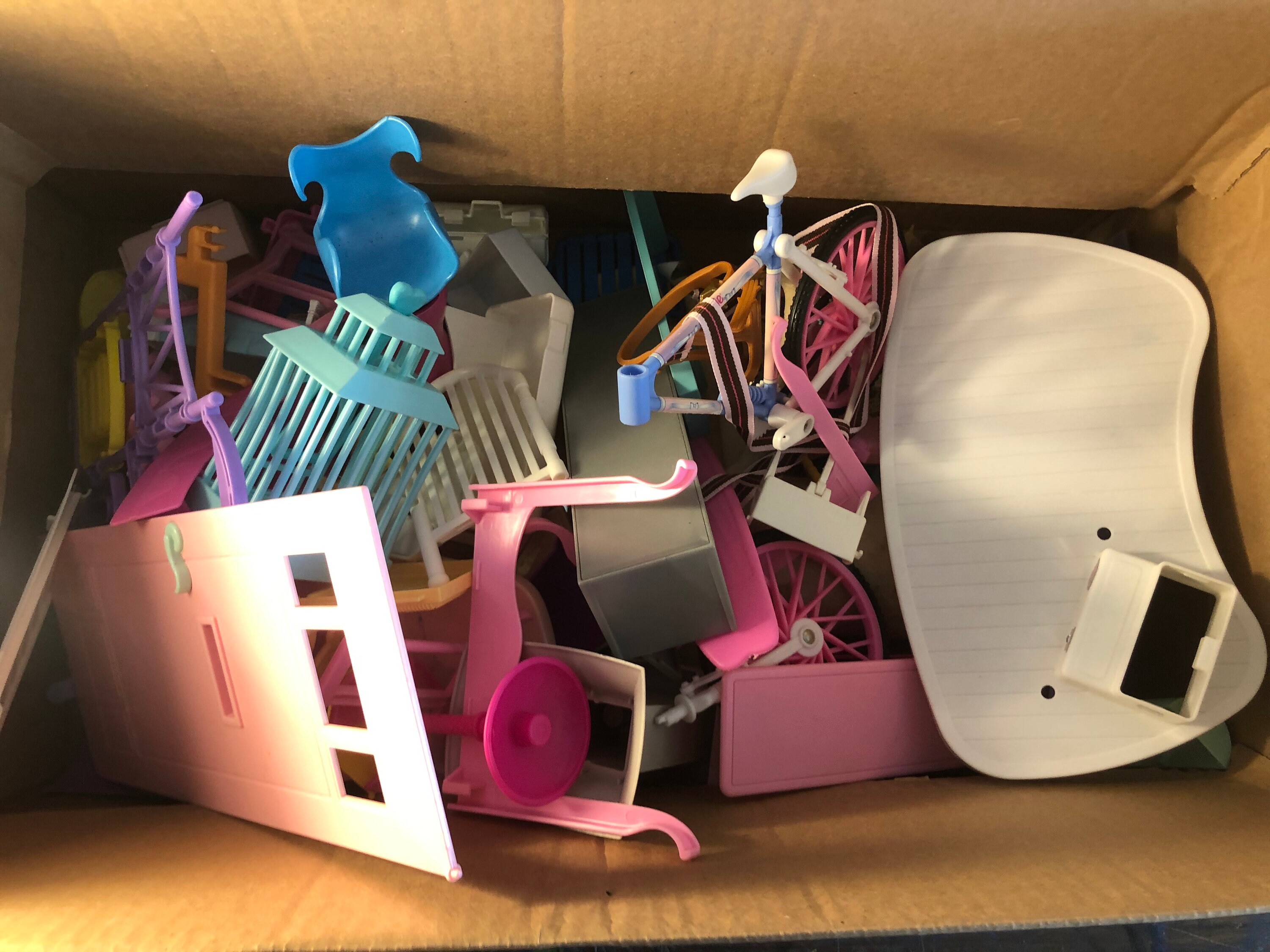 Vintage 90 s Barbie Large Box of Various Accessories Parts and Pieces Barbie Playhouse Accessory Vintage Barbie Nostalgia Etsy