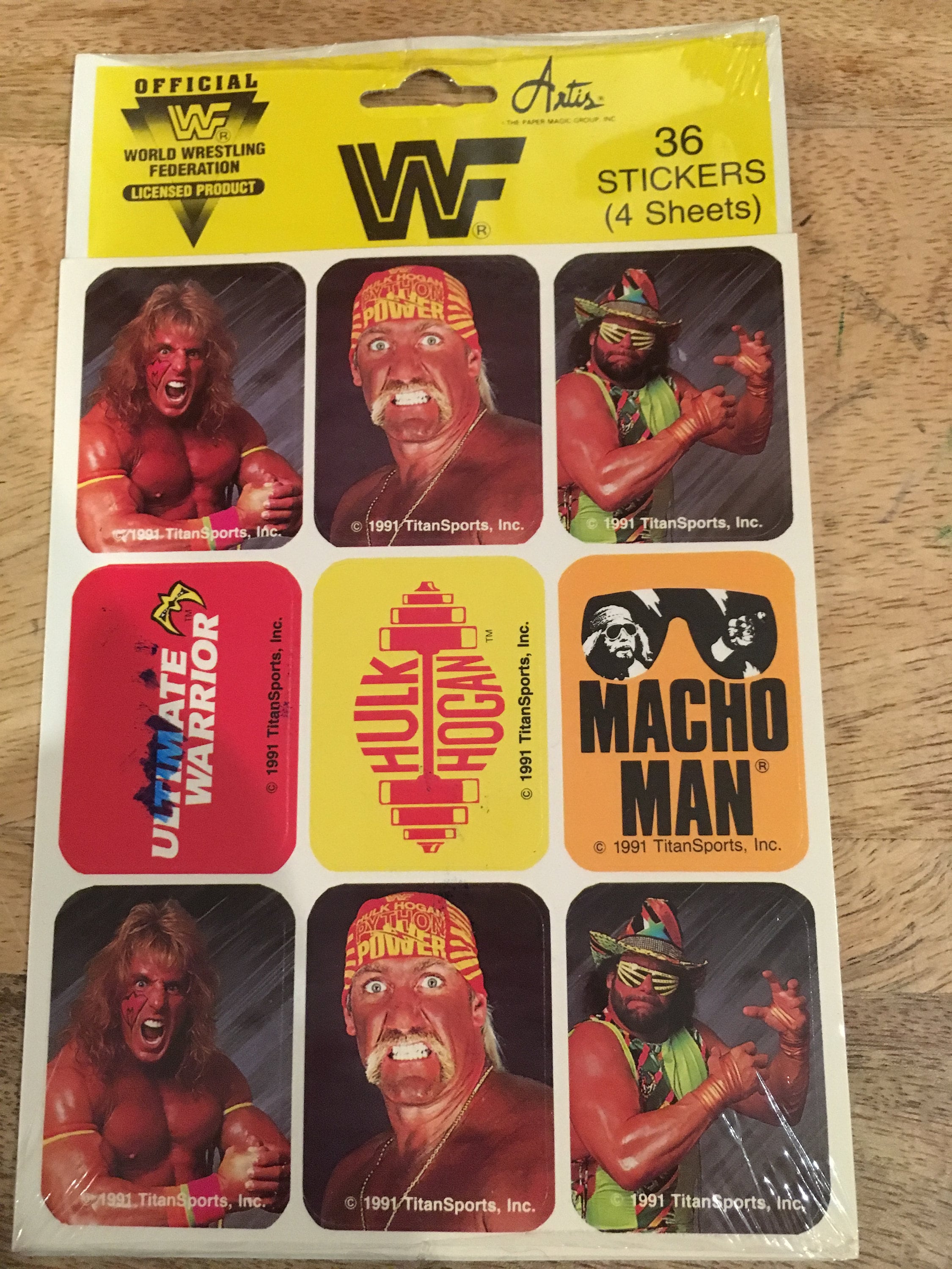 Vintage Titan Sports WWF Hulk Hulkamania Ultimate Warrior Macho