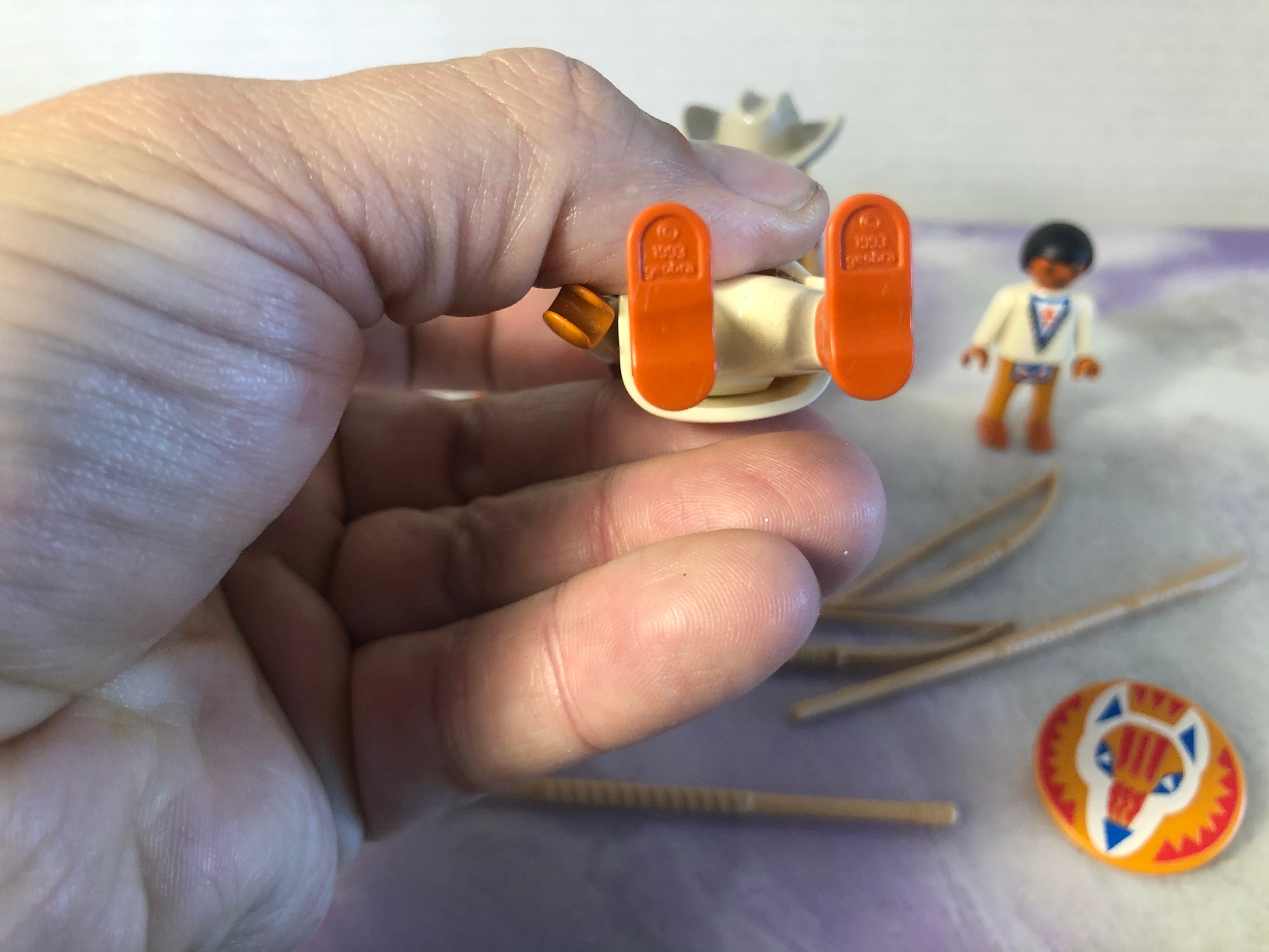 Vintage Playmobil Native American Indian Themed Figure and