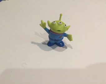 Vintage Disney Pixar Toy Story - PVC Figure - ALIEN - Rare Vintage Toy Story Cake Topper Figure 90's Lot 33
