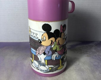 Vintage 1980's Wonderful World of Walt Disney Official Thermos, ! Vintage Disney Mickey Mouse Nostalgia Collectible