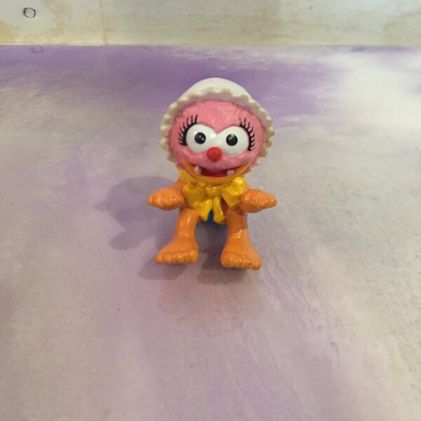 Vintage Juguetes Raros Calle Sésamo McDonalds Muppet Bebés Raros Canadienses Exclusivo Animal Figura Topper 1986
