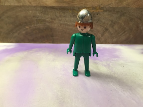 PLAYMOBIL HOMME HABILLE En Vert Vintage Geobra Moule De 1974 EUR 2,50