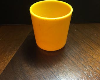Vintage Fisher Price Fun With Food Small Yellow Cup!  Rare Nostalgia 1980&#39;s Fisher Price