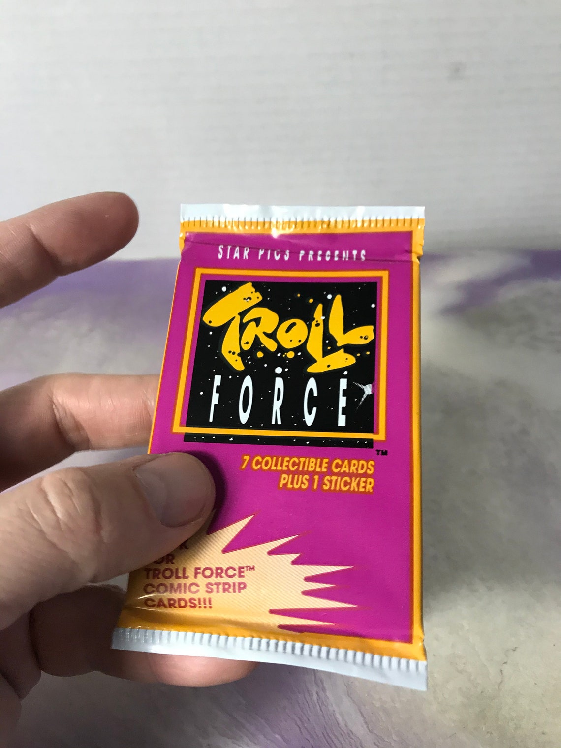 Vintage 1990's Troll Force Cartoon TV Show 1992 Trading Card Pack ...