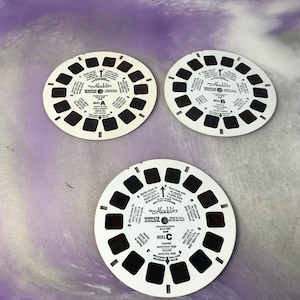 Vintage Sawyer&#39;s View-Master ViewMaster Reels - Disneyland Aladdin 3 Reel Set  - Awesome Viewmaster Nostalgia