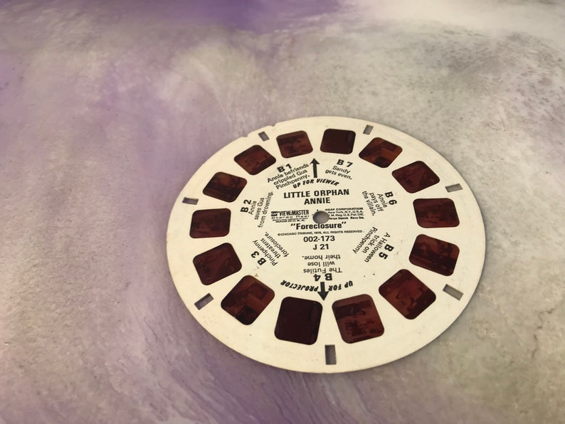 Awesome Viewmaster Nostalgia Vintage Sawyer/'s View-Master ViewMaster Reels Little Orphan Annie