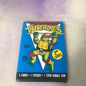 Vintage - BRAND NEW - 1990 TMNT Series 2 - Teenage Mutant Ninja Turtles Trading Cards Pack - Awesome 80s/ 90s Nostalgia!