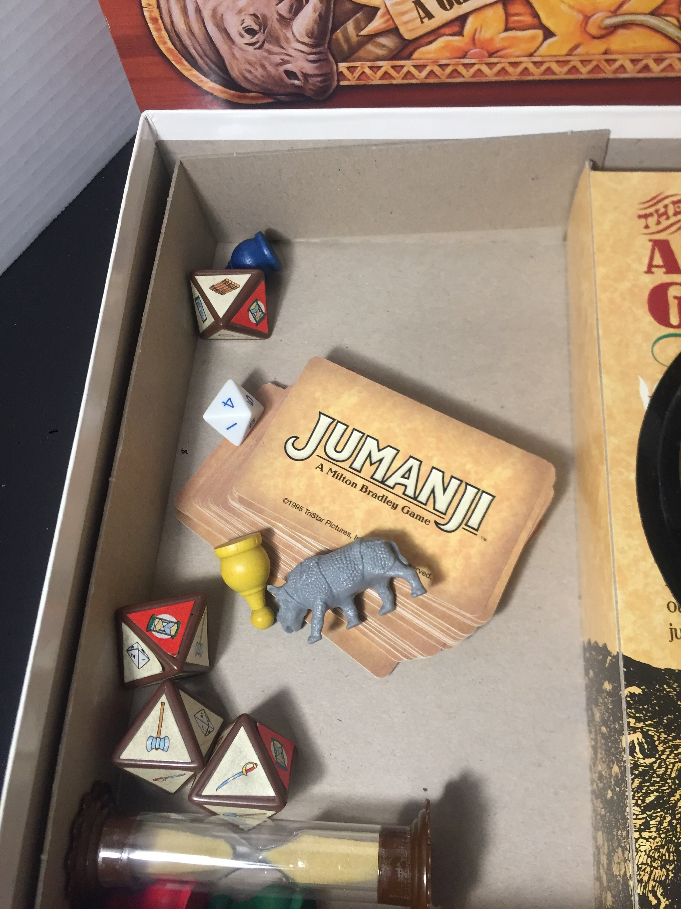 Vintage Jumanji Board Game 1995 Milton Bradleythe Game That Etsy