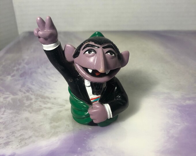 Vintage Sesame Street the Count Figure PVC Cake Topper Rare - Etsy