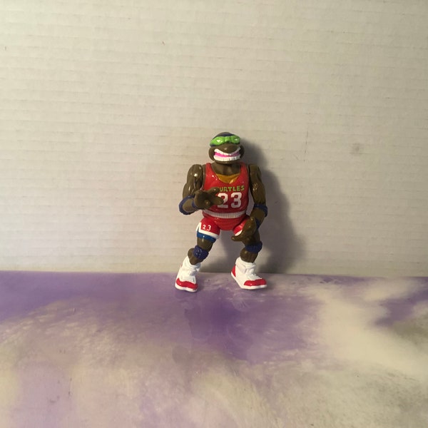 vintage 1991 Teenage Mutant Ninja Turtles Dunkin Donatello Basketball Figure vintage