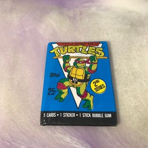 Vintage - GLOEDNIEUW - 1990 TMNT Series 2 - Teenage Mutant Ninja Turtles Trading Cards Pack - Awesome 80s / 90s Nostalgia!