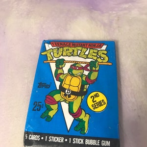 Vintage - BRAND NEW - 1990 TMNT Series 2 - Teenage Mutant Ninja Turtles Trading Cards Pack - Awesome 80s/ 90s Nostalgia!