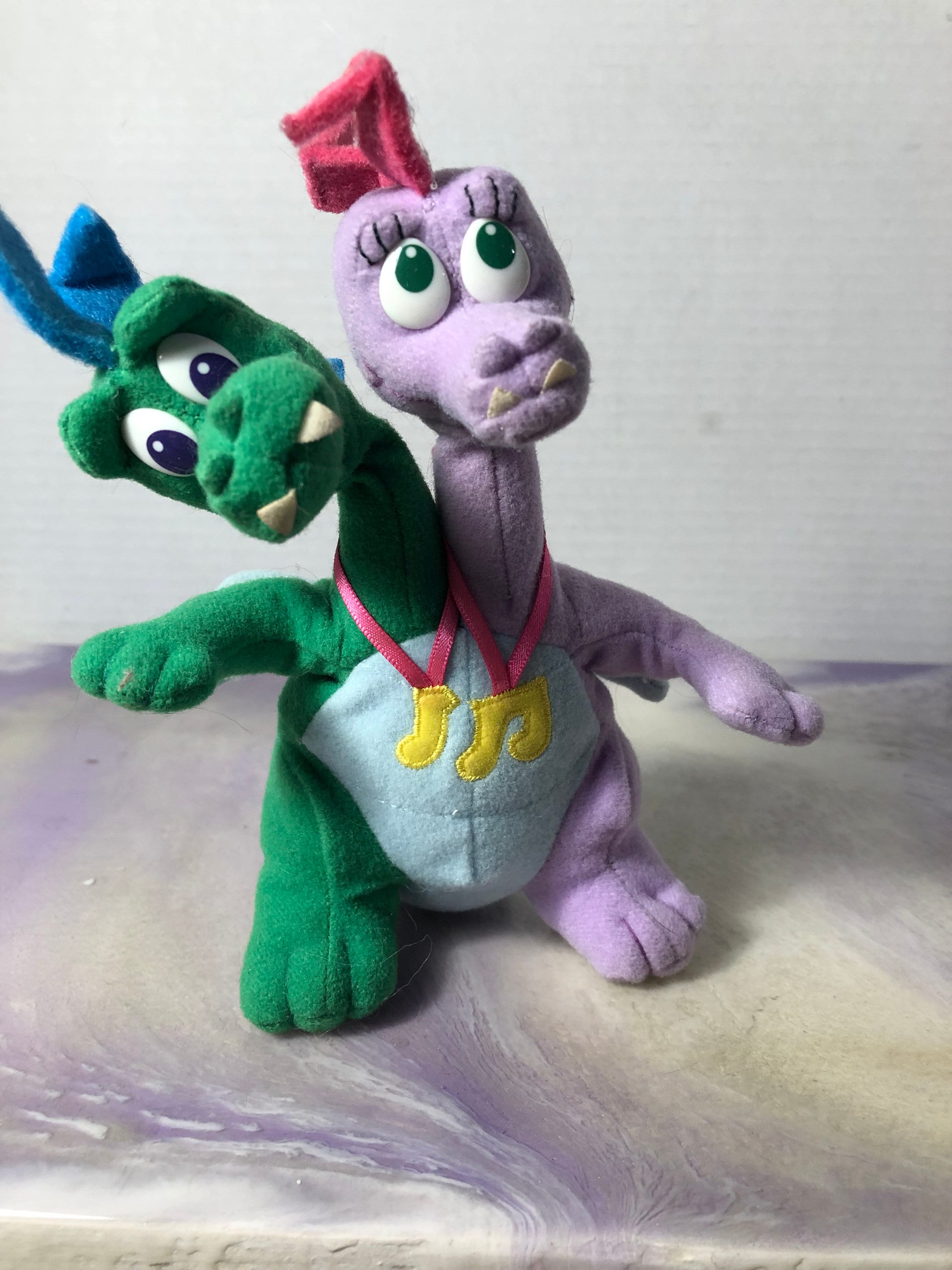 Vintage Playskool Dragon Tales Wheezie Dragon Plush Rare
