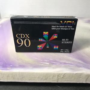 Cassete em branco VCI CDX90 vintage 90 minutos ... - Fita cassete - 80's 90's Nostalgia SEALED