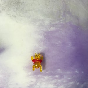 Vintage Winnie the Pooh - POOH - Mini  Cake Topper Figure - 1990&#39;s Vintage Winnie the Pooh Toy