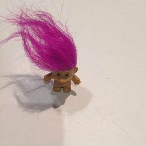 Russ Troll Pin Purple Hair Vintage - Rare 90&#39;s Treasure Trolls Nostalgia Lot 2