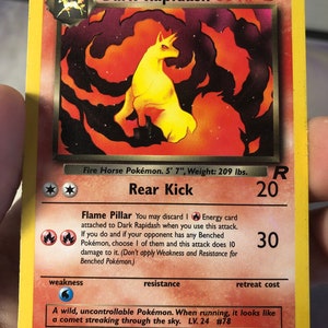 Vintage Pokemon Trading Card Game 1999 Dark Rapidash 44/82 | Team Rocket Returns | Rare NON-HOLO |pokemon WOTC - Used Played With - Etsy Denmark Vintage Pokemon Trading Card Game 1999 Dark Rapidash 44/82 | Team Rocket Returns | Rare NON-HOLO |pokemon WOTC - Used Played With - Etsy Denmark