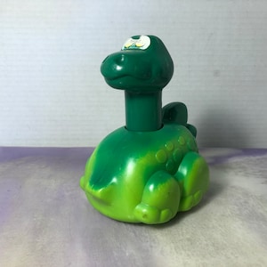 Vintage 1985 Tomy Prehysterical Animals Toy Dizzy Dino Dinosaur Play Push & Go