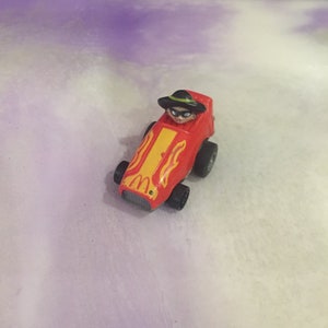 Vintage 80&#39;s McDonald&#39;s Hamburgler Pull Back Action Toy Car Rare Fun Collectible Toy, Nostalgia