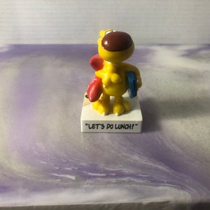 Vintage 1989 Mother Goose Grimmy Dog PVC Figurine Cake Topper  - Rare Vintage Comic Strip Figurine