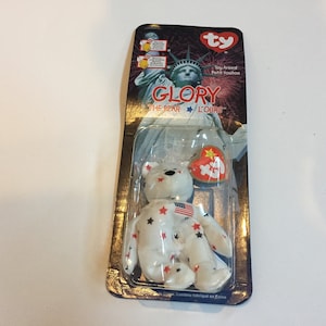 TY Teenie Beanie Babies Glory - USA The Bear McDonalds Promo 1999 New in Package