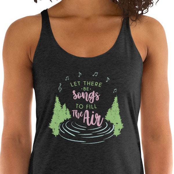 Grateful Dead Tank Top - Let there be songs to fill the air - Ripple lyrics, Ladies Graphic Tee, Dead and Company Tour, Grateful Dead lyrics