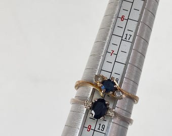 Bague vintage en argent sterling marcassite Art déco - Taille 5