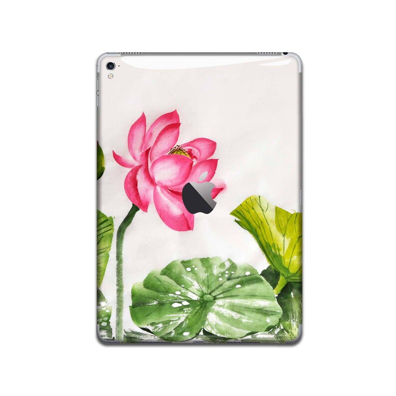 Flowers iPad Skin painting iPad decal art iPad sticker Water lily iPad pro decal iPad air skin iPad mini case 9.7 10.5 12.7 inch IPA189