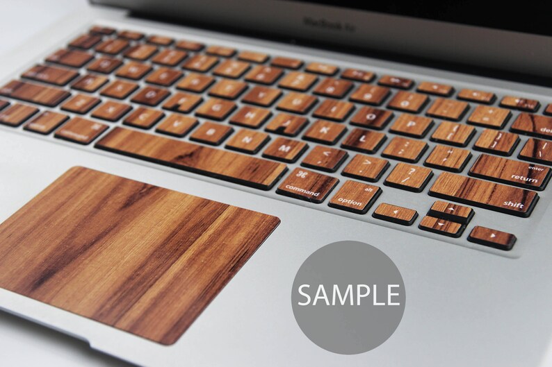 Wood MacBook keyboard wood texture MacBook keys decal wood board MacBook pro sticker MacBook Air keypad skin MacBook Retina case KB083