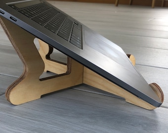 Paramount Eco X Portable Wooden Laptop Stand | 40% Sale - Equal Peaks | Sustainable Wood | Eco Gift / Working From Home Essential