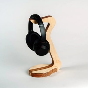 Bundle Deal || Premium Wooden Laptop Stand + Headphone Stand + Phone holder | Equal Peaks | Sustainable | Working From Home Gift | Eco Gift image 3