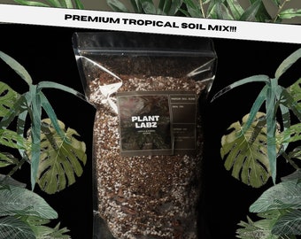 Premium Tropical Soil Mix (terrarium, houseplant, or outdoor use) 4-quarts