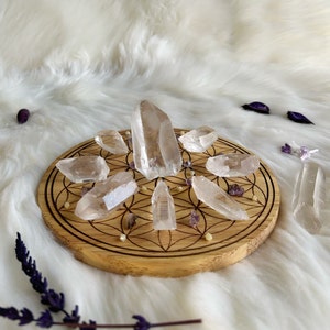 20cm Lemurian Meditation and Inner Wisdom Complete Set of Crystal Grid