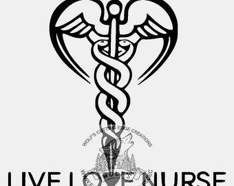 Free Free 189 Live Love Nurse Svg SVG PNG EPS DXF File