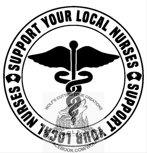 Download Support Your Local Nurses Design Svg Dxf Vector Cnc Laser Etsy