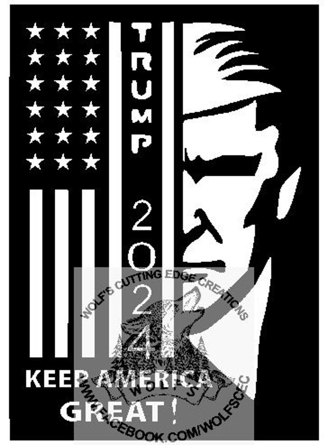 Trump 2025 USA Flagge svg dxf Vektor CNC Laser Cricut Etsy Österreich