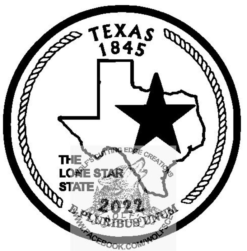 2022 Texas State Quarter Design Svg Dxf Png Vector Cnc Laser - Etsy New