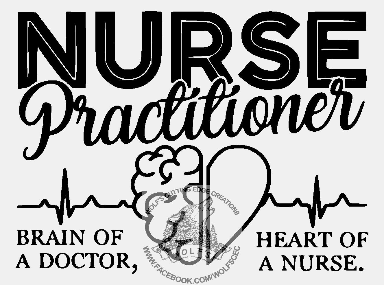 Nurse Practitioner design svg dxf vector cnc laser cricut | Etsy