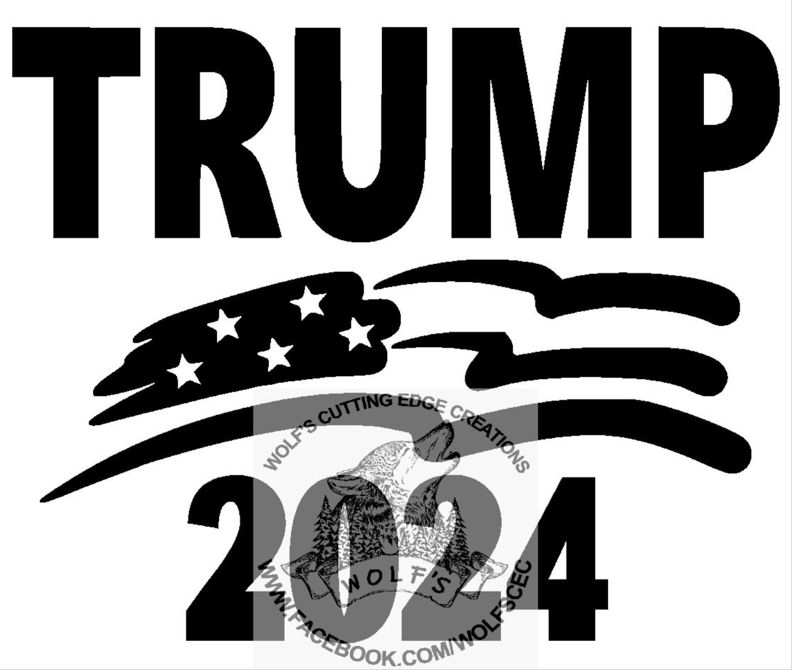 2024 Trump Design Svg Dxf Vector Cnc Laser Cricut Trump Etsy