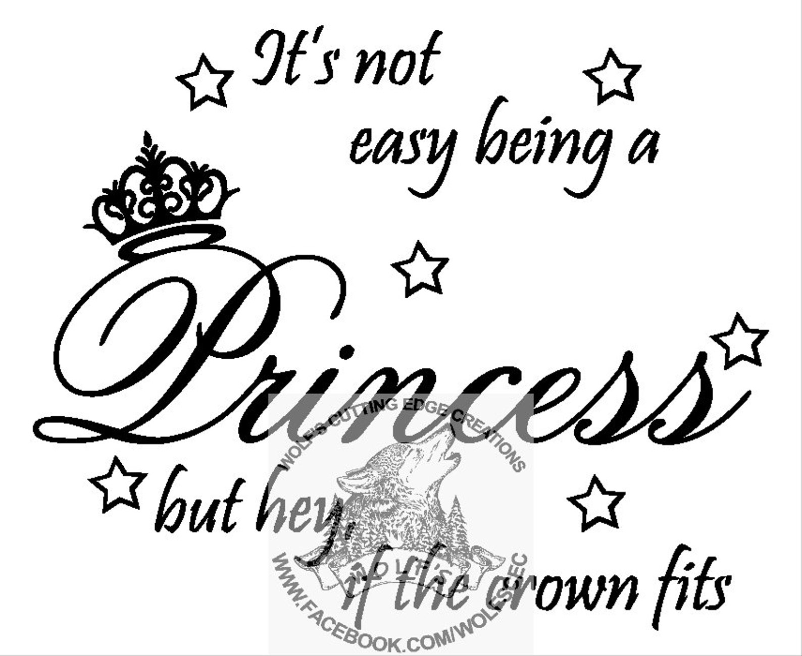 Download Easy Princess design svg dxf png download cricut laser cnc | Etsy