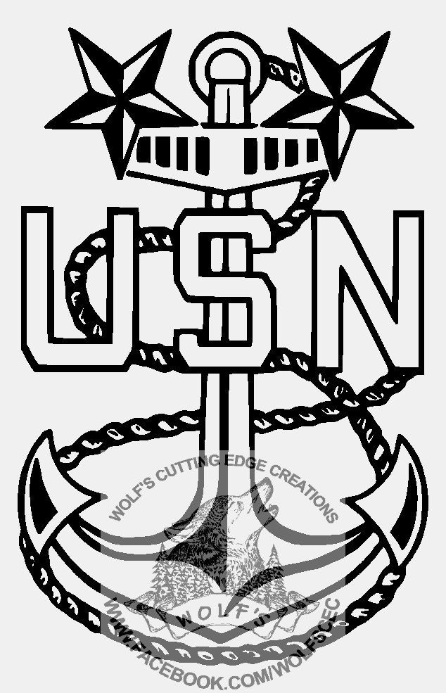 US Navy Anchor design svg dxf vector cnc laser cricut | Etsy