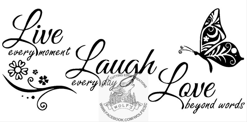 Download Live Laugh Love design svg dxf png download cricut laser ...
