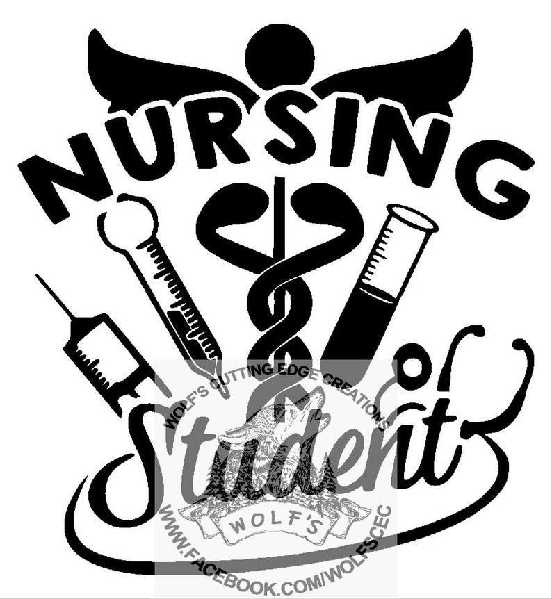 Download Nursing Student design svg dxf vector cnc laser cricut | Etsy