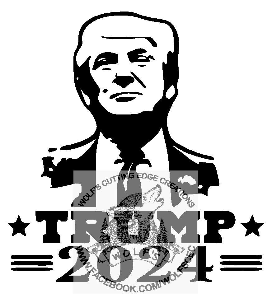 Trump 2024 design svg dxf vector cnc laser cricut Trump Etsy